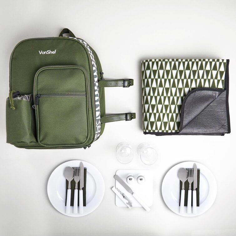 vonshef geo picnic backpack